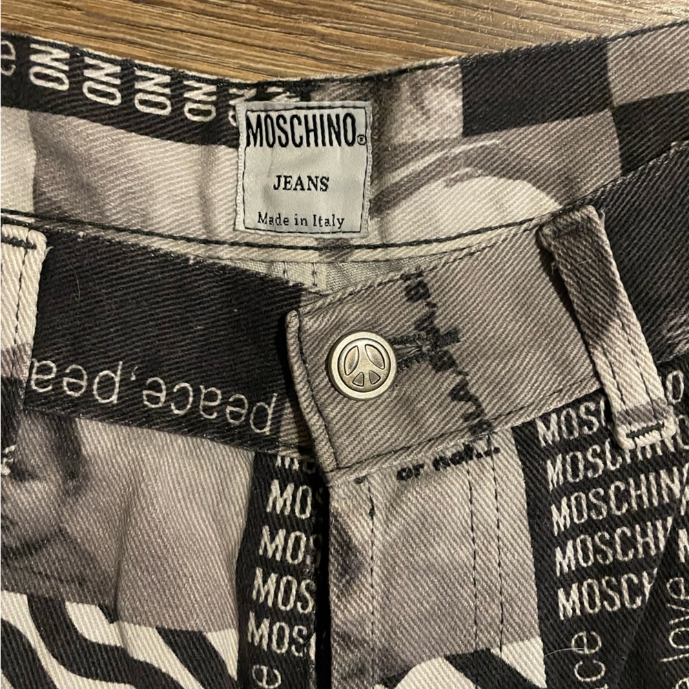 Rare Vintage 90s Moschino Denim Jeans - Picture 6 of 10